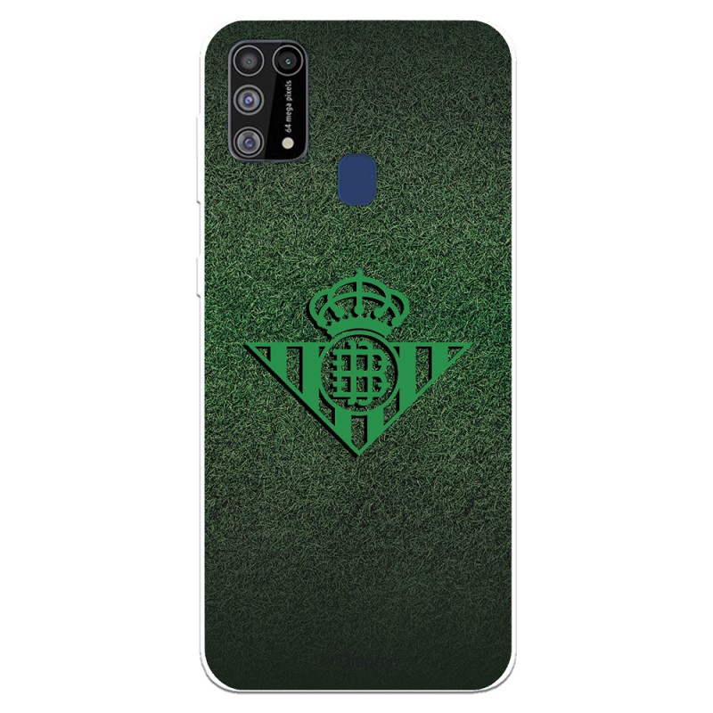 Funda para Samsung Galaxy M31 del Betis Escudo Verde Fondo trama - Licencia Oficial Real Betis Balompié