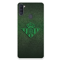 Funda para Samsung Galaxy A11 del Betis Escudo Verde Fondo trama - Licencia Oficial Real Betis Balompié