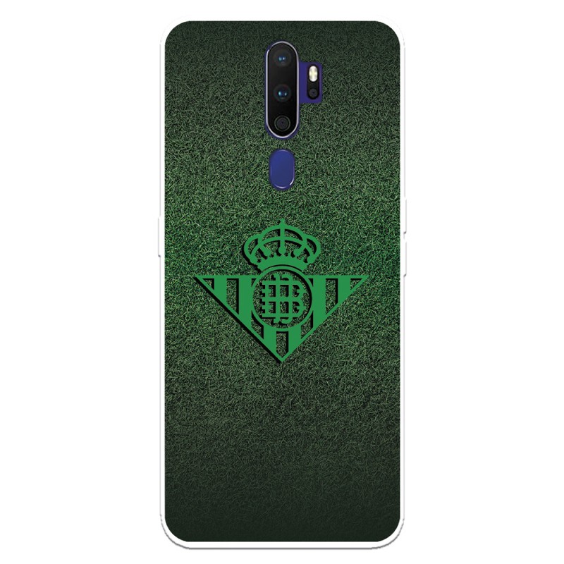 Funda para Oppo A9 2020 del Betis Escudo Verde Fondo trama - Licencia Oficial Real Betis Balompié