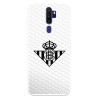 Funda para Oppo A9 2020 del Betis Escudo Negro Fondo Red - Licencia Oficial Real Betis Balompié