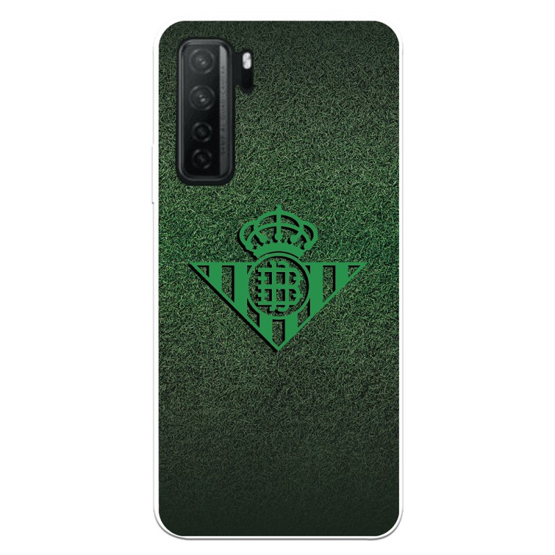 Funda para Huawei P40 Lite 5G del Betis Escudo Verde Fondo trama - Licencia Oficial Real Betis Balompié