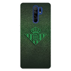 Funda para Xiaomi Redmi 9 del Betis Escudo Verde Fondo trama - Licencia Oficial Real Betis Balompié