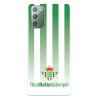 Funda para Samsung Galaxy Note20 del Betis Fondo Rayas Verdiblancas - Licencia Oficial Real Betis Balompié