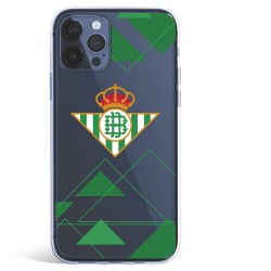 Funda para iPhone 12 Pro Max del Betis Escudo Fondo transparente - Licencia Oficial Real Betis Balompié