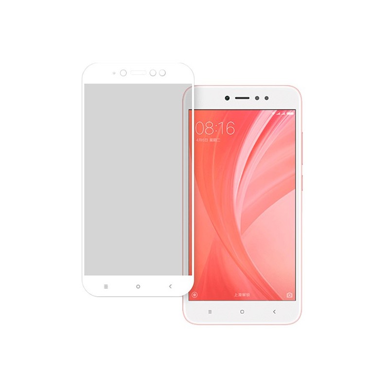 Cristal Templado Completo Blanco para Xiaomi Redmi Note 5A Prime