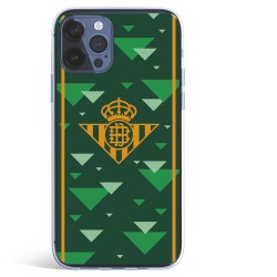 Funda para iPhone 12 Pro Max del Betis Escudo Amarillo Fondo Verde - Licencia Oficial Real Betis Balompié