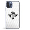 Funda para iPhone 12 Pro Max del Betis Escudo Negro Fondo Red - Licencia Oficial Real Betis Balompié