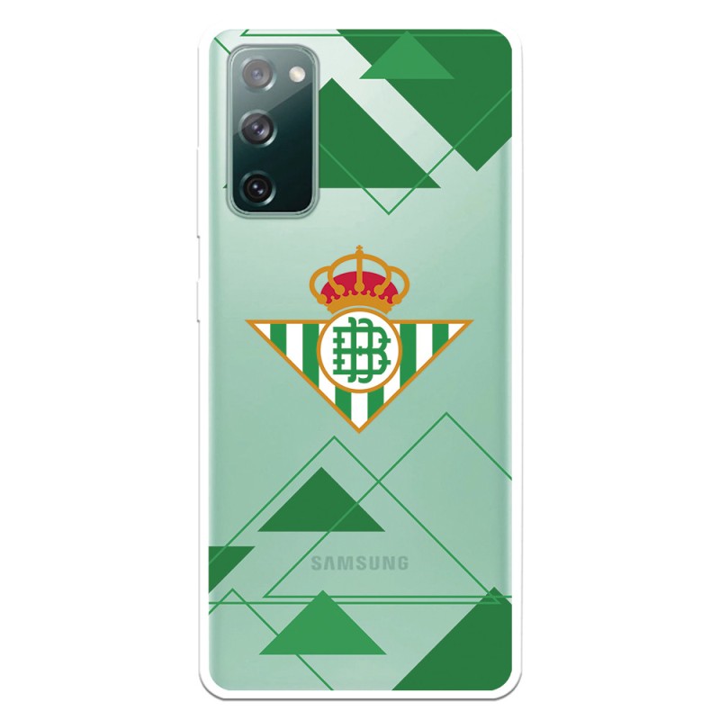 Funda para Samsung Galaxy S20 FE del Betis Escudo Fondo transparente - Licencia Oficial Real Betis Balompié