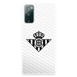 Funda para Samsung Galaxy S20 FE del Betis Escudo Negro Fondo Red - Licencia Oficial Real Betis Balompié