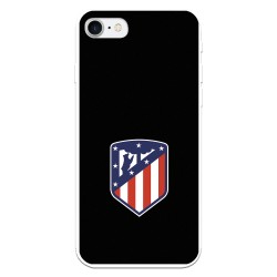 Funda para iPhone 7 del Atleti Escudo Fondo Negro - Licencia Oficial Atlético de Madrid