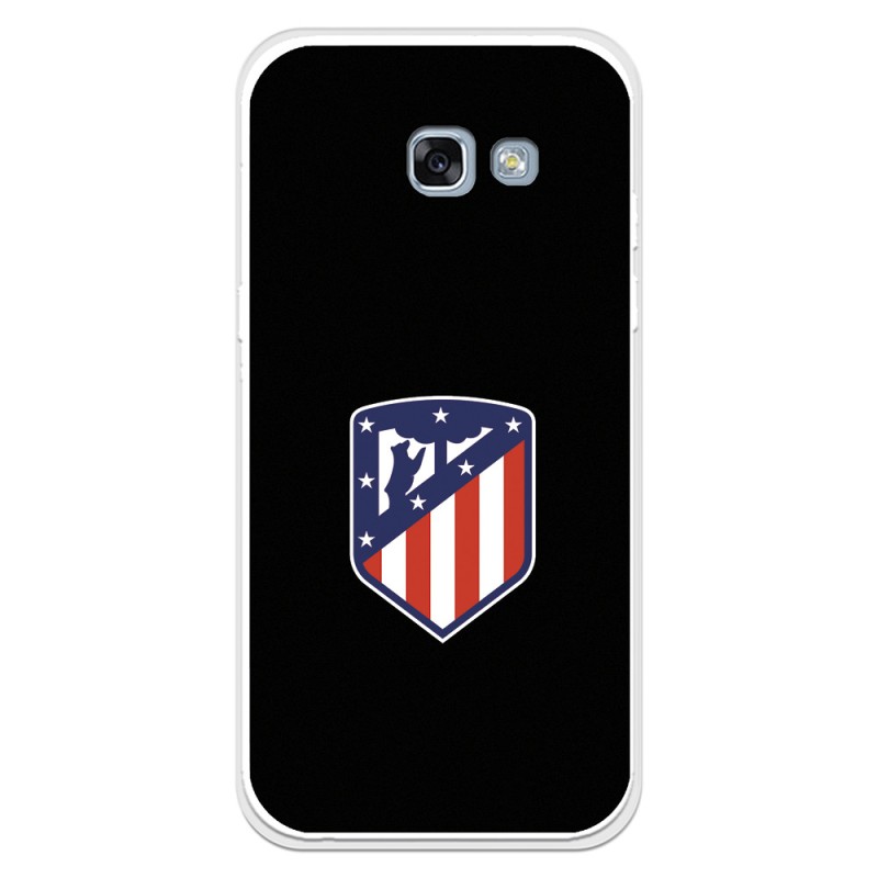 Funda para Samsung Galaxy A5 2017 del Atleti Escudo Fondo Negro - Licencia Oficial Atlético de Madrid