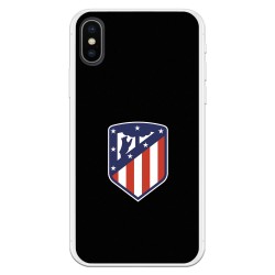 Funda para iPhone X del Atleti Escudo Fondo Negro - Licencia Oficial Atlético de Madrid