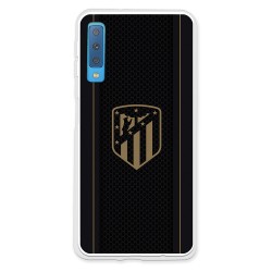 Funda para Samsung Galaxy A7 2018 del Atleti Escudo Dorado Fondo Negro - Licencia Oficial Atlético de Madrid