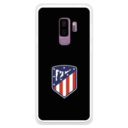 Funda para Samsung Galaxy S9 Plus del Atleti Escudo Fondo Negro - Licencia Oficial Atlético de Madrid