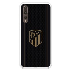 Funda para Huawei P20 Pro del Atleti Escudo Dorado Fondo Negro - Licencia Oficial Atlético de Madrid