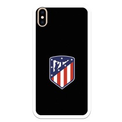 Funda para iPhone XS Max del Atleti Escudo Fondo Negro - Licencia Oficial Atlético de Madrid