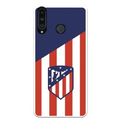 Funda para Huawei P30 Lite del Atleti Escudo Fondo Atletico - Licencia Oficial Atlético de Madrid