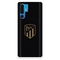 Funda para Huawei P30 Pro del Atleti Escudo Dorado Fondo Negro - Licencia Oficial Atlético de Madrid