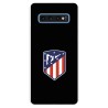 Funda para Samsung Galaxy S10 del Atleti Escudo Fondo Negro - Licencia Oficial Atlético de Madrid