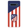 Funda para Samsung Galaxy S10 del Atleti Escudo Fondo Atletico - Licencia Oficial Atlético de Madrid
