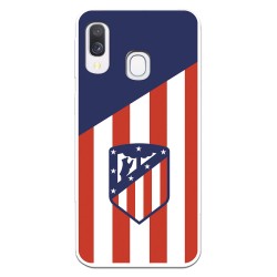 Funda para Samsung Galaxy A40 del Atleti Escudo Fondo Atletico - Licencia Oficial Atlético de Madrid