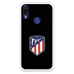 Funda para Xiaomi Redmi 7 del Atleti Escudo Fondo Negro - Licencia Oficial Atlético de Madrid