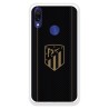 Funda para Xiaomi Redmi 7 del Atleti Escudo Dorado Fondo Negro - Licencia Oficial Atlético de Madrid