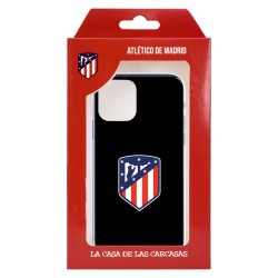 Funda para Samsung Galaxy A10 del Atleti Escudo Fondo Negro - Licencia Oficial Atlético de Madrid