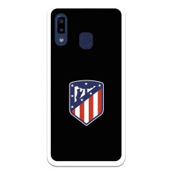 Funda para Samsung Galaxy A20E del Atleti Escudo Fondo Negro - Licencia Oficial Atlético de Madrid