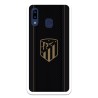 Funda para Samsung Galaxy A20E del Atleti Escudo Dorado Fondo Negro - Licencia Oficial Atlético de Madrid