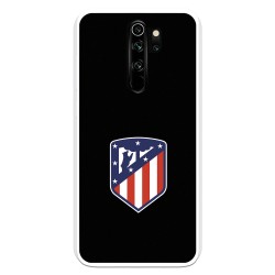 Funda para Xiaomi Redmi Note 8 Pro del Atleti Escudo Fondo Negro - Licencia Oficial Atlético de Madrid