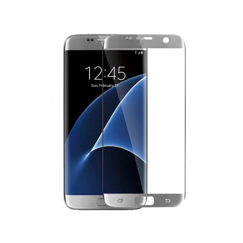 Cristal Templado Completo Plata para Samsung Galaxy S7 Edge