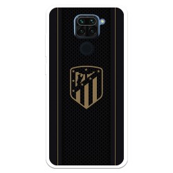 Funda para Xiaomi Redmi Note 9 del Atleti Escudo Dorado Fondo Negro - Licencia Oficial Atlético de Madrid