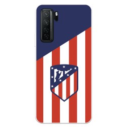 Funda para Huawei P40 Lite 5G del Atleti Escudo Fondo Atletico - Licencia Oficial Atlético de Madrid