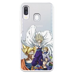 Funda para Samsung Galaxy A40 Oficial de Dragon Ball Guerreros Saiyans - Dragon Ball