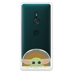 Funda para Sony Xperia XZ3 Oficial de Star Wars Baby Yoda Sonrisas - The Mandalorian