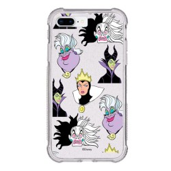 Funda Brillantina para iPhone 7 Plus Oficial de Disney Villanas Patrón - Villanas Disney