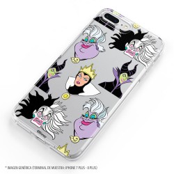 Funda para Bq Aquaris V Plus Oficial de Disney Villanas Patrón - Villanas Disney