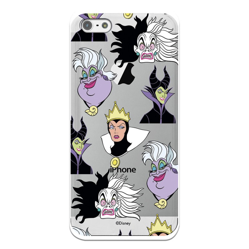 Funda para iPhone 5 Oficial de Disney Villanas Patrón - Villanas Disney