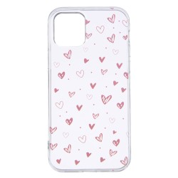 Funda Dibujo Corazones para iPhone 12