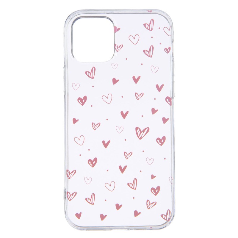 Funda Dibujo Corazones para iPhone 12