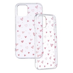 Funda Dibujo Corazones para iPhone 12