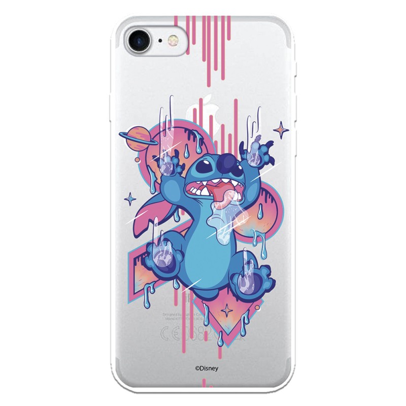 Funda para iPhone 8 Oficial de Disney Stitch Graffiti - Lilo & Stitch