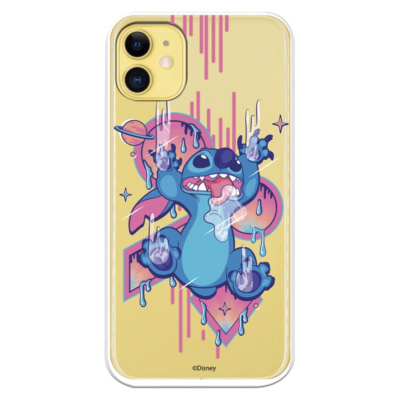 Funda para iPhone 11 Oficial de Disney Stitch Graffiti - Lilo & Stitch