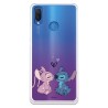 Funda para Huawei P Smart Plus Oficial de Disney Angel & Stitch Beso - Lilo & Stitch