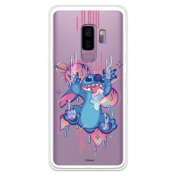 Funda para Samsung Galaxy S9 Plus Oficial de Disney Stitch Graffiti - Lilo & Stitch