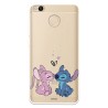 Funda para Xiaomi Redmi 4X Oficial de Disney Angel & Stitch Beso - Lilo & Stitch