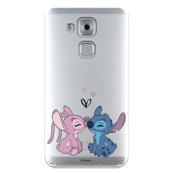 Funda para Huawei Nova Plus Oficial de Disney Angel & Stitch Beso - Lilo & Stitch