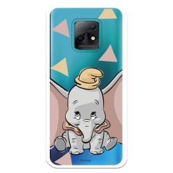 Funda para Xiaomi Redmi 10X 5G Oficial de Disney Dumbo Silueta Transparente - Dumbo