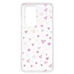 Funda Dibujo Corazones para Huawei P40 Pro